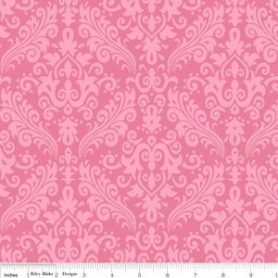 Hollywood Sparkle Medium Damask Hot Pink