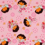 Nickelodeon Dora Daydream Allover Pink