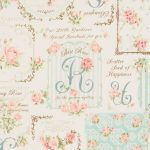 Rose Collection Blue Scroll