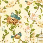 Secret Garden Birdcages And Keys In Ivory