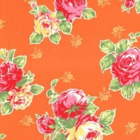 Flower Sugar Spring 2014 Orange Large Floral Bouquet