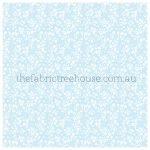 Field Of Flowers Baby Blue Mini Digital Print ** FACTORY SECONDS END OF BOLT**