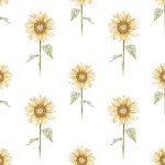 Field Of Sunflowers Digital Print **END OF BOLT**