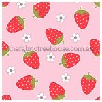 Pink Strawberries Digital Print