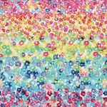 Rainbow Of Flowers Digital Print