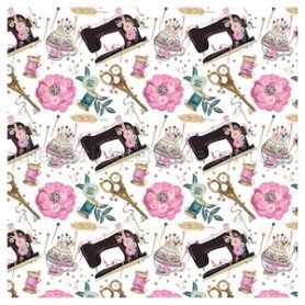 Vintage Sewing Machine Digital Print