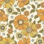 Retro Floral Garden Digital Print